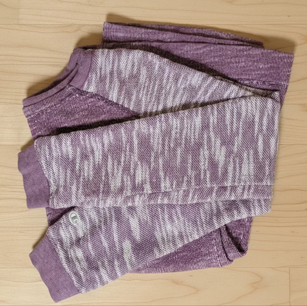 Y2K Champion Purple Long Sleeve Shirt Sz Med - Picture 3 of 9